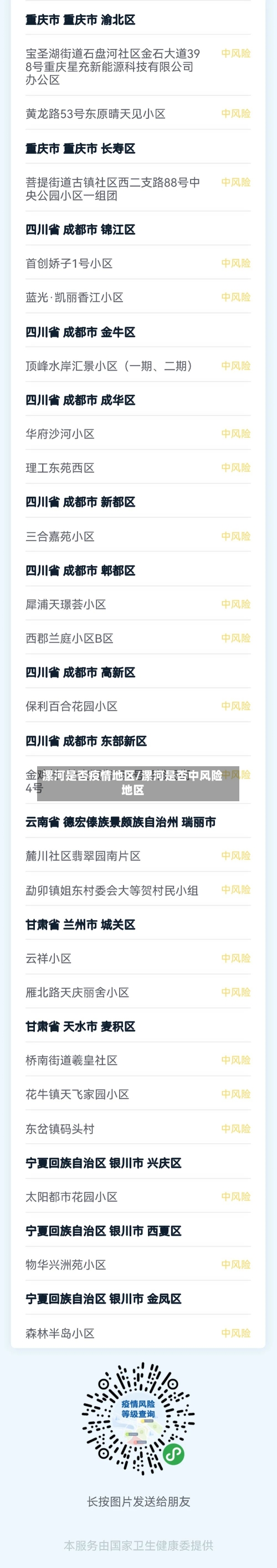 漯河是否疫情地区/漯河是否中风险地区-第2张图片