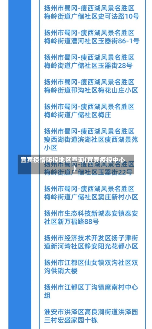 宜宾疫情防控地区查询(宜宾疫控中心)-第2张图片