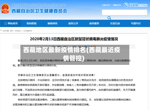 西藏地区最新疫情排名(西藏最近疫情管控)-第2张图片